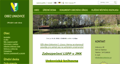 Desktop Screenshot of obecunkovice.cz